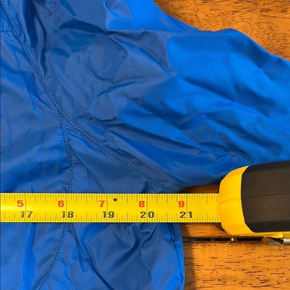 Blue Hooded Windbreaker Jacket - Picture 8 of 9